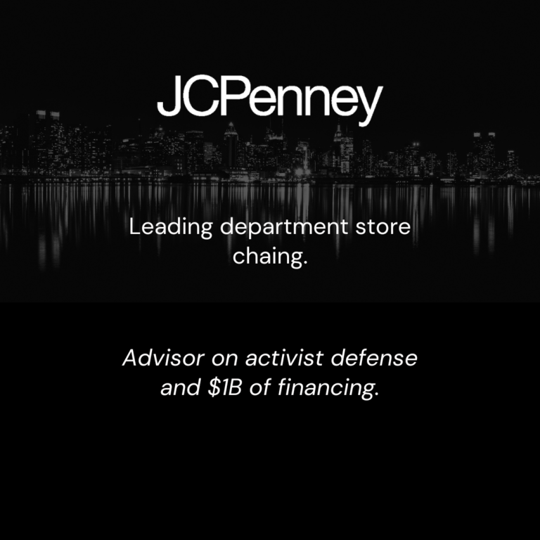 JCPennyActivist Defense and Financing