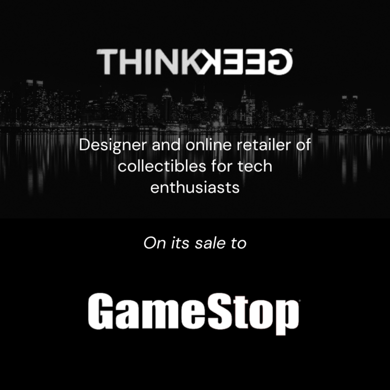 ThinkGeek Sale to GameStop